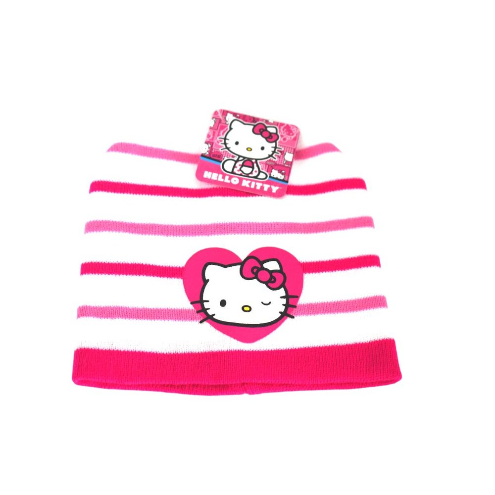 Girls Knit Hello Kitty Beanie NWT